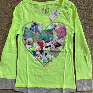 Justice Girls Long Sleeved Believe in Yourself. Very Soft. New, Never Worn.